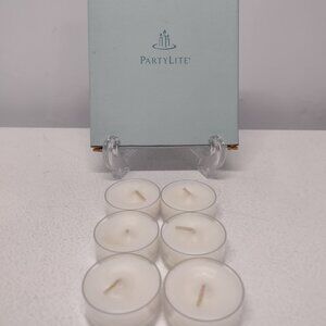 NEW! Half Dozen PartyLite White Gardenia Tealights, 6pc